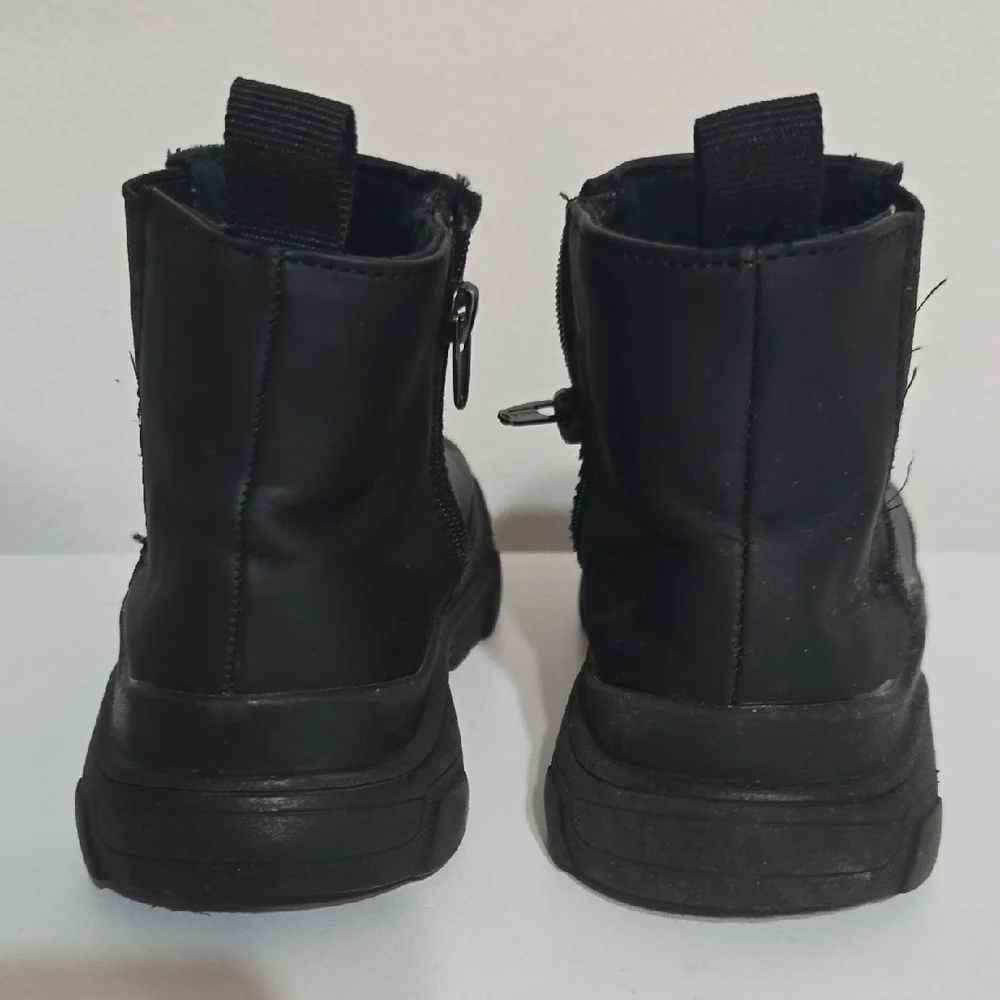Kids Black Ankle Boots